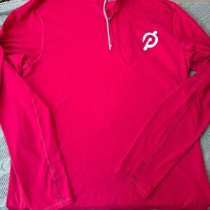 Fourlaps x Peloton Limited Edition 1/4 Zip Unisex M Pink Red Thumbholes
